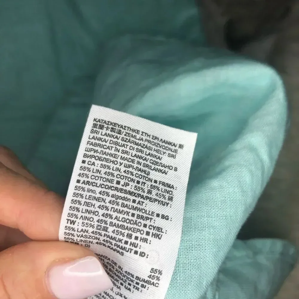 GAP Boys Teal Button-up Short Sleeve Shirt (14/16)